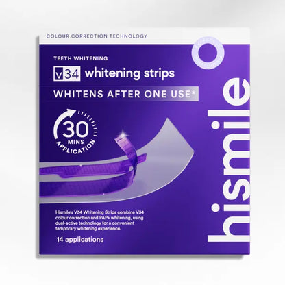 Hismile V34 Whitening Strips, Combining Whitening and Colour Correction