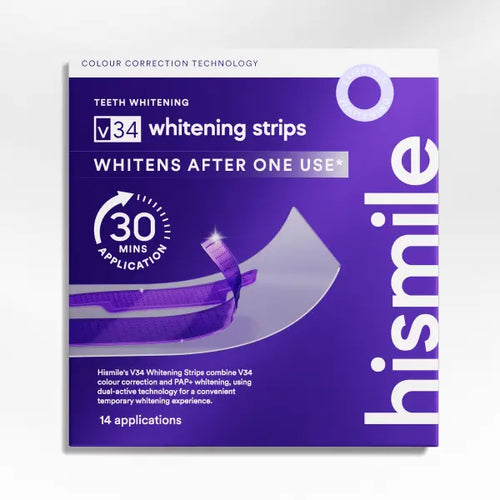 Hismile V34 Whitening Strips, Combining Whitening and Colour Correction